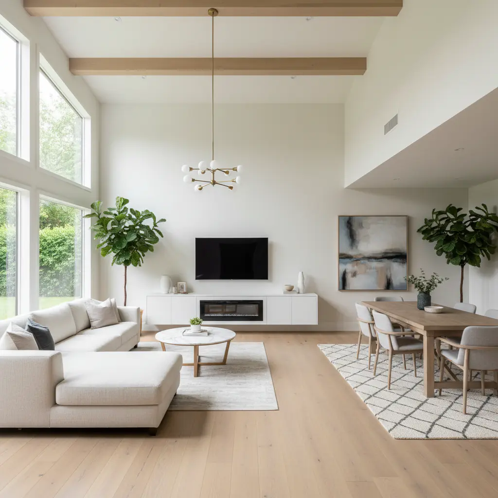 Open living room renovation