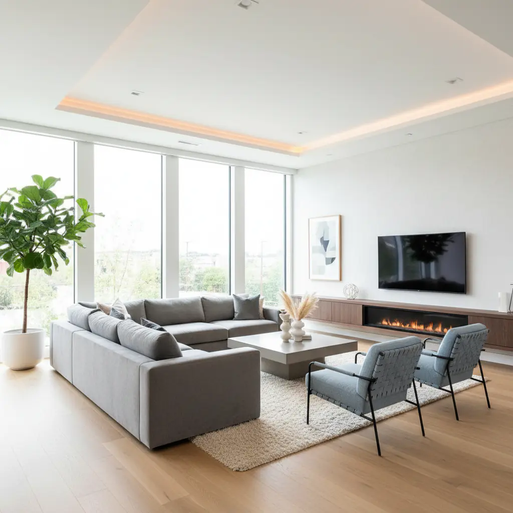 Beautifully renovated modern living room