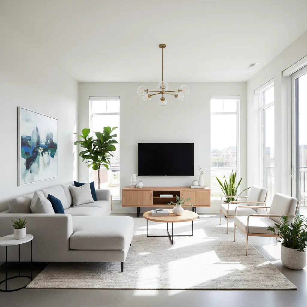 After living room renovation