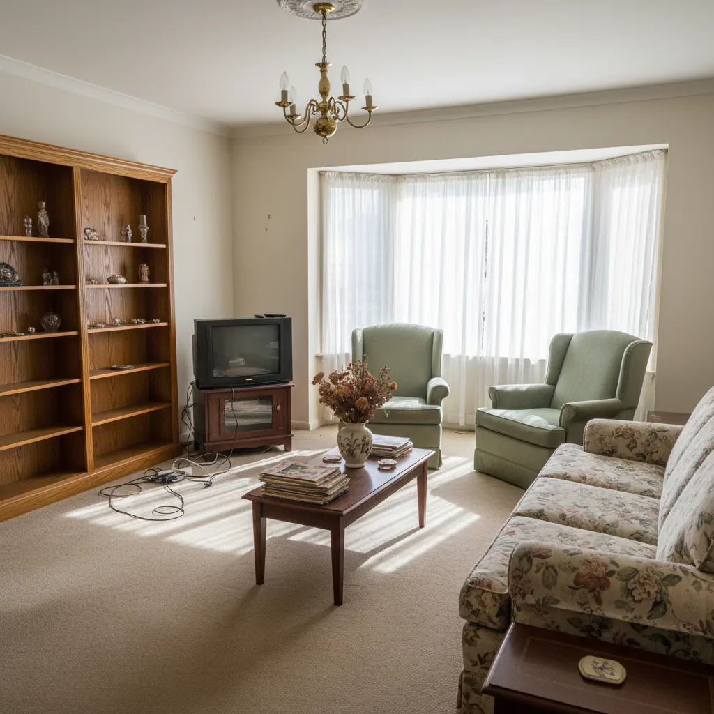 Before living room renovation